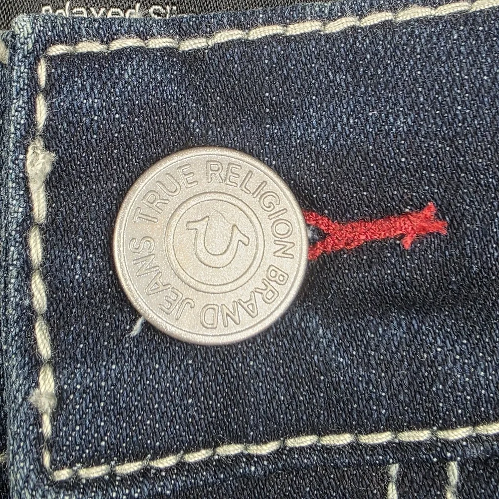 True Religion Jeans Mens Size 31 Geno Big T Relaxed Slim Dark Hawks Eye Wash New